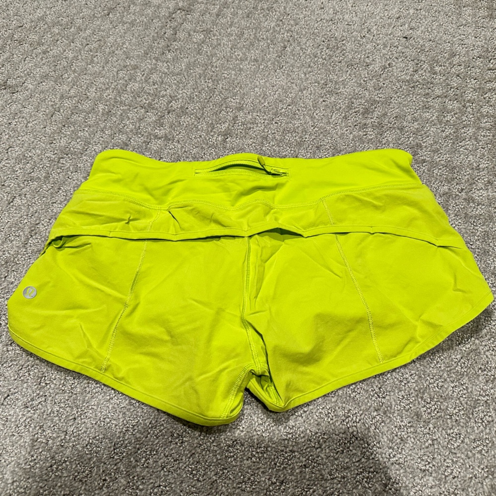 lululemon athletica Lime Green Athletic Shorts